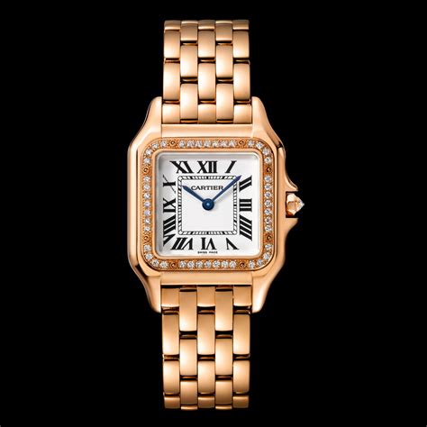 cartier rose gold mens watch|cartier rose gold diamond watch.